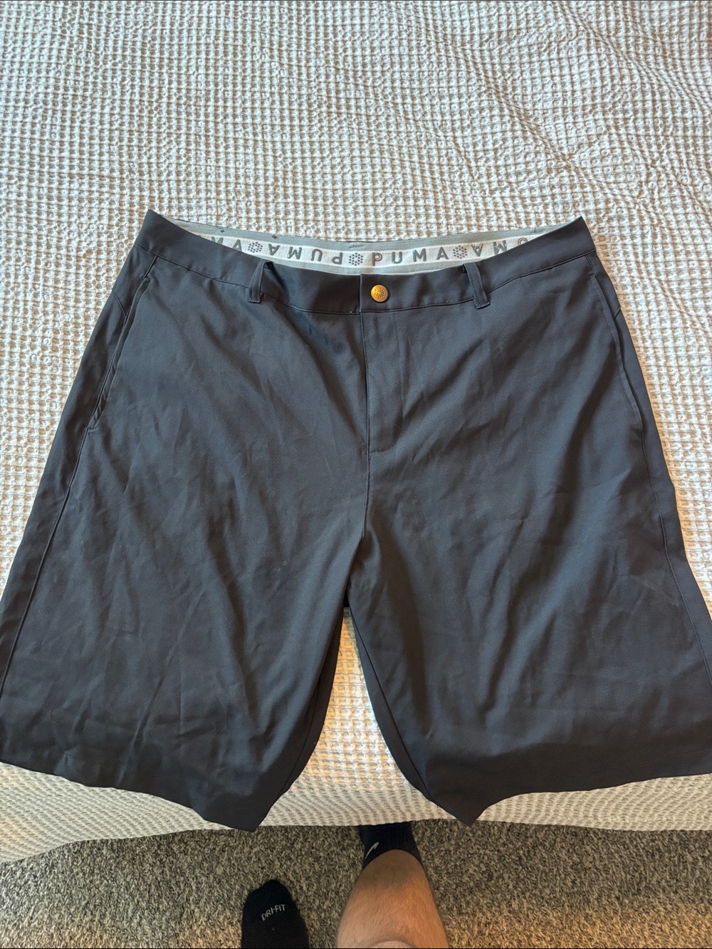 Puma Men's Black Athletic Hybrid Shorts
